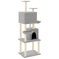 Shumee Cat scratching post with sisal posts light grey 180 cm - Cat Scratcher