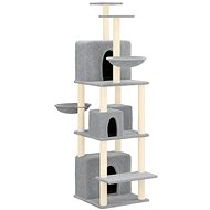 Shumee Cat scratching post with sisal posts light grey 180 cm, 171601 - Cat Scratcher