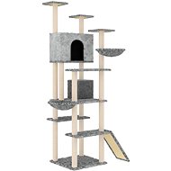 Shumee Cat scratching post with sisal posts light grey 191 cm - Cat Scratcher