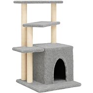 Shumee Cat scratching post with sisal posts light grey 83,5 cm - Cat Scratcher