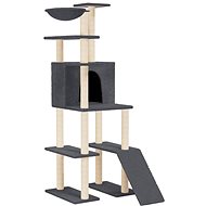 Shumee Cat scratching post with sisal posts dark grey 166 cm - Cat Scratcher