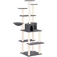 Shumee Cat scratching post with sisal posts dark grey 167 cm - Cat Scratcher
