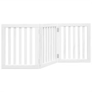 Shumee Dog barrier foldable 3 panels white 150 cm - Dog Playpen
