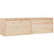 Shumee Wall cabinets 60 × 30 × 35 cm, solid pine wood, 2 pcs - Shelf