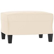 Shumee Ottoman beige 60 × 50 × 41 cm microfiber fabric - Footstool