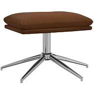 Shumee Ottoman brown 60 × 60 × 35 cm microfiber fabric - Footstool