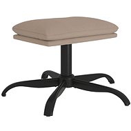 Shumee Ottoman light grey 60 × 60 × 36 cm microfiber fabric - Footstool