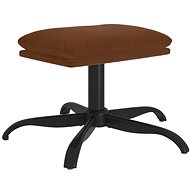 Shumee Ottoman brown 60 × 60 × 36 cm microfiber fabric - Footstool