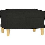 Shumee Ottoman black 60 × 50 × 41 cm textile - Footstool