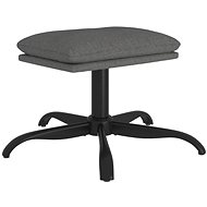 Shumee Ottoman light grey 60 × 60 × 36 cm textile - Footstool