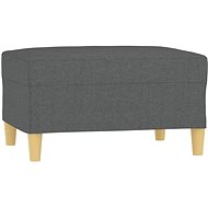 Shumee Ottoman dark grey 70 × 55 × 41 cm textile - Footstool