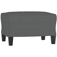 Shumee Ottoman dark grey 60 × 50 × 41 cm textile - Footstool