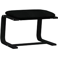 Shumee Ottoman black 51 × 41 × 40 cm textile - Footstool