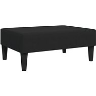 Shumee Ottoman black 77 × 55 × 31 cm velvet - Footstool