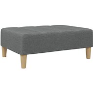 Shumee Ottoman dark grey 77 × 55 × 31 cm textile - Footstool