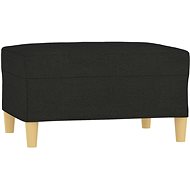 Shumee Ottoman black 70 × 55 × 41 cm textile - Footstool