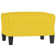 Shumee Ottoman light yellow 60 × 50 × 41 cm textile - Footstool