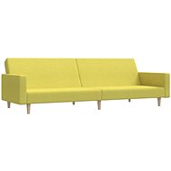 2místná rozkládací pohovka zelená textil , 337293 - Pohovka