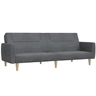 2místná rozkládací pohovka světle šedá textil, 337403 - Pohovka