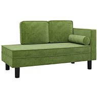 2místná rozkládací pohovka světle zelená samet, 340706 - Pohovka