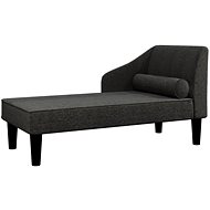 2místná  pohovka černá textil, 340726 - Pohovka