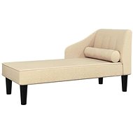 2místná pohovka krémová textil, 340733 - Pohovka
