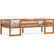 Children's bed wax brown, 90 × 200 cm, solid pine wood - Bed
