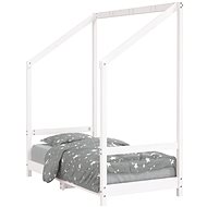 Shumee Children's bed white 70 × 140 cm solid pine wood, 835707 - Bed