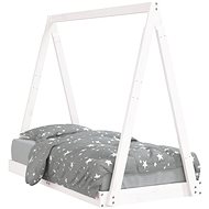 Shumee Children's bed white 70 × 140 cm solid pine wood, 834526 - Bed