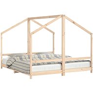 Shumee Children's bed 2 × (90 × 200) cm solid pine wood - Bed