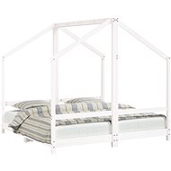 Shumee Children's bed white 2 × (80 × 160) cm solid pine wood - Bed