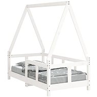Shumee Children's bed white 70 × 140 cm solid pine wood, 834457 - Bed