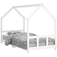 Shumee Children's bed white 90 × 190 cm solid pine wood, 835728 - Bed