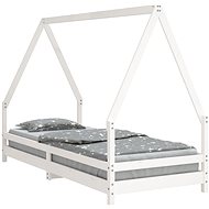 Shumee Children's bed white 80 × 200 cm solid pine wood, 834481 - Bed