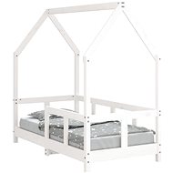 Shumee Children's bed white 70 × 140 cm solid pine wood, 835722 - Bed