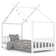 Shumee Children's bed frame white solid pine 70 × 140 cm - Bed Frame