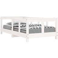 Shumee Children's bed white 70 × 140 cm solid pine wood, 834427 - Bed