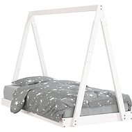 Shumee Children's bed white 80 × 160 cm solid pine wood, 834529 - Bed