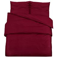Shumee Bedding set 1+1 burgundy 140 × 200 cm microfiber, without print, pillow 65 × 65 cm - Bed Linen