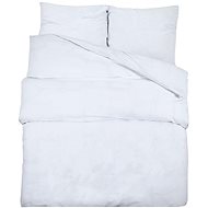 Shumee Bedding set 2+2 white 135 × 200 cm microfiber, without print, pillows 80 × 80 cm - Bed Linen