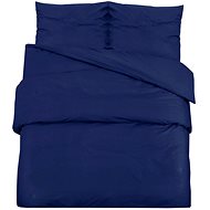 Shumee Bedding set 1+2 navy blue 220 × 240 cm microfiber, pillows 65 × 65 cm - Bed Linen