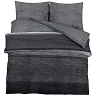 Shumee Bedding set 1+2 dark grey 200 × 200 cm cotton, brindle, pillows 65 × 65 cm - Bed Linen