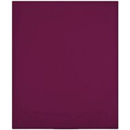 Shumee Jersey 2 pcs burgundy 100 × 200 cm cotton - Bedsheet