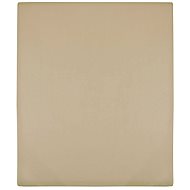 Shumee Jersey taupe 90 × 200 cm cotton - Bedsheet
