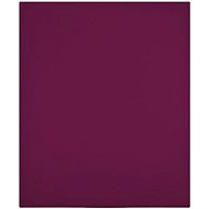 Shumee Jersey burgundy 100 × 200 cm cotton - Bedsheet