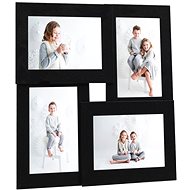 Shumee Collage photo frame, 4 pictures, 10 × 15 cm, black MDF - Photo Frame
