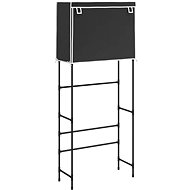 SHUMEE 2 tier storage rack above washing machine black 71 × 29,5 × 170,5 cm iron - Shelving Unit