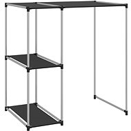 SHUMEE Storage rack above washing machine black 87 × 55 × 90,5 cm iron - Shelving Unit