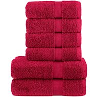Shumee Premium 6dílná červená 600 g/m2 100% bavlna - Towel Set