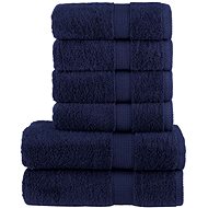 Shumee Premium 6dílná navy modrá 600 g/m2 100% bavlna - Towel Set